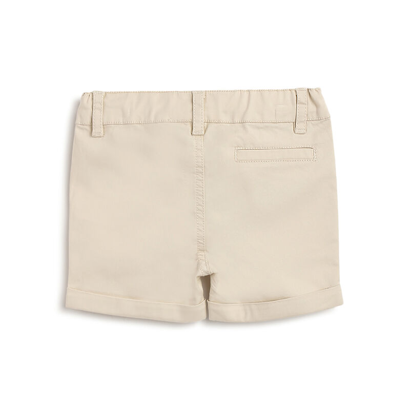 Boys Light Natural Solid Shorts image number 1